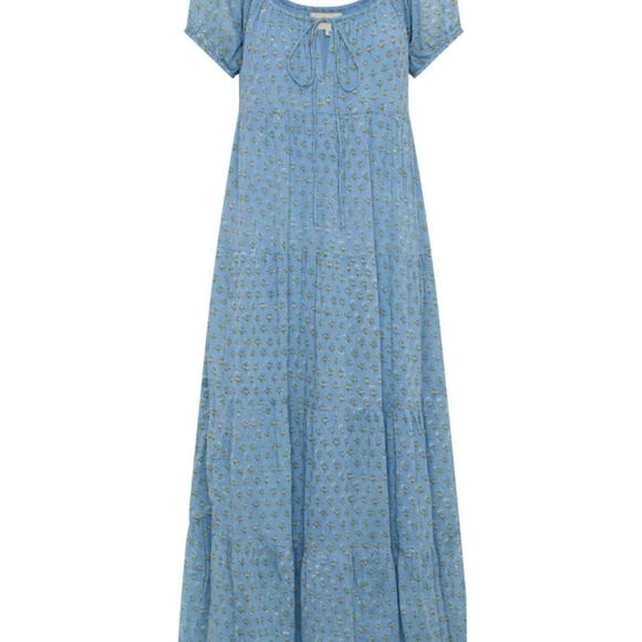 Daughters of India Sita Maxi Dress 3X Bluebell NWT - Picture 3 of 9